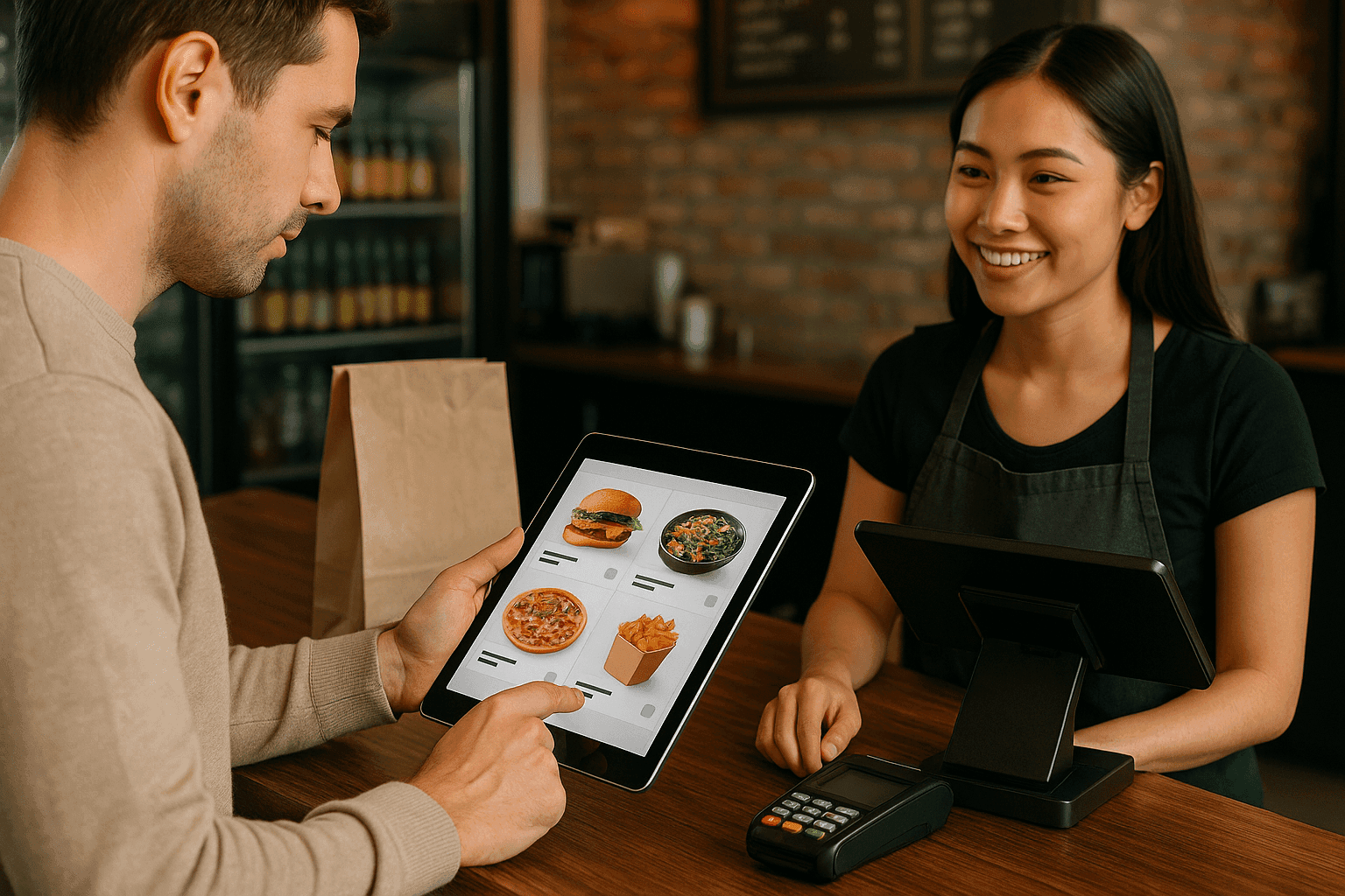 Restaurant counter